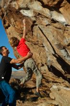 Bouldering in Hueco Tanks on 01/05/2020 with Blue Lizard Climbing and Yoga

Filename: SRM_20200105_1714440.jpg
Aperture: f/3.5
Shutter Speed: 1/1250
Body: Canon EOS-1D Mark II
Lens: Canon EF 50mm f/1.8 II