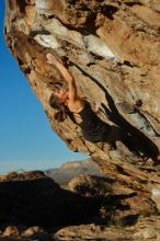 Bouldering in Hueco Tanks on 01/05/2020 with Blue Lizard Climbing and Yoga

Filename: SRM_20200105_1716390.jpg
Aperture: f/3.2
Shutter Speed: 1/1250
Body: Canon EOS-1D Mark II
Lens: Canon EF 50mm f/1.8 II