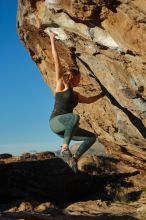 Bouldering in Hueco Tanks on 01/05/2020 with Blue Lizard Climbing and Yoga

Filename: SRM_20200105_1716406.jpg
Aperture: f/3.2
Shutter Speed: 1/1250
Body: Canon EOS-1D Mark II
Lens: Canon EF 50mm f/1.8 II