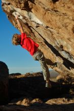 Bouldering in Hueco Tanks on 01/05/2020 with Blue Lizard Climbing and Yoga

Filename: SRM_20200105_1723372.jpg
Aperture: f/3.2
Shutter Speed: 1/1250
Body: Canon EOS-1D Mark II
Lens: Canon EF 50mm f/1.8 II