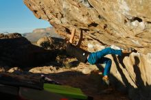 Bouldering in Hueco Tanks on 01/05/2020 with Blue Lizard Climbing and Yoga

Filename: SRM_20200105_1724500.jpg
Aperture: f/4.0
Shutter Speed: 1/1000
Body: Canon EOS-1D Mark II
Lens: Canon EF 50mm f/1.8 II