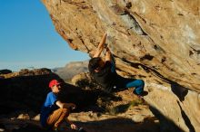 Bouldering in Hueco Tanks on 01/05/2020 with Blue Lizard Climbing and Yoga

Filename: SRM_20200105_1725121.jpg
Aperture: f/4.5
Shutter Speed: 1/1000
Body: Canon EOS-1D Mark II
Lens: Canon EF 50mm f/1.8 II