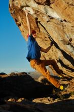 Bouldering in Hueco Tanks on 01/05/2020 with Blue Lizard Climbing and Yoga

Filename: SRM_20200105_1735182.jpg
Aperture: f/4.5
Shutter Speed: 1/1000
Body: Canon EOS-1D Mark II
Lens: Canon EF 50mm f/1.8 II