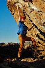 Bouldering in Hueco Tanks on 01/05/2020 with Blue Lizard Climbing and Yoga

Filename: SRM_20200105_1735183.jpg
Aperture: f/4.5
Shutter Speed: 1/1000
Body: Canon EOS-1D Mark II
Lens: Canon EF 50mm f/1.8 II