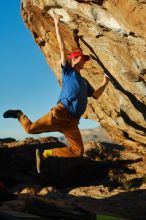 Bouldering in Hueco Tanks on 01/05/2020 with Blue Lizard Climbing and Yoga

Filename: SRM_20200105_1735190.jpg
Aperture: f/4.0
Shutter Speed: 1/1000
Body: Canon EOS-1D Mark II
Lens: Canon EF 50mm f/1.8 II