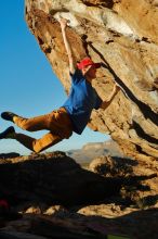 Bouldering in Hueco Tanks on 01/05/2020 with Blue Lizard Climbing and Yoga

Filename: SRM_20200105_1735191.jpg
Aperture: f/4.0
Shutter Speed: 1/1000
Body: Canon EOS-1D Mark II
Lens: Canon EF 50mm f/1.8 II