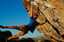 Bouldering in Hueco Tanks on 01/05/2020 with Blue Lizard Climbing and Yoga

Filename: SRM_20200105_1735562.jpg
Aperture: f/5.0
Shutter Speed: 1/1000
Body: Canon EOS-1D Mark II
Lens: Canon EF 50mm f/1.8 II