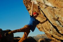 Bouldering in Hueco Tanks on 01/05/2020 with Blue Lizard Climbing and Yoga

Filename: SRM_20200105_1735563.jpg
Aperture: f/4.5
Shutter Speed: 1/1000
Body: Canon EOS-1D Mark II
Lens: Canon EF 50mm f/1.8 II