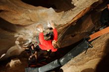 Bouldering in Hueco Tanks on 01/04/2020 with Blue Lizard Climbing and Yoga

Filename: SRM_20200104_1041310.jpg
Aperture: f/5.6
Shutter Speed: 1/250
Body: Canon EOS-1D Mark II
Lens: Canon EF 16-35mm f/2.8 L