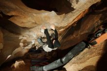 Bouldering in Hueco Tanks on 01/04/2020 with Blue Lizard Climbing and Yoga

Filename: SRM_20200104_1043450.jpg
Aperture: f/5.6
Shutter Speed: 1/250
Body: Canon EOS-1D Mark II
Lens: Canon EF 16-35mm f/2.8 L