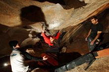 Bouldering in Hueco Tanks on 01/04/2020 with Blue Lizard Climbing and Yoga

Filename: SRM_20200104_1049130.jpg
Aperture: f/5.6
Shutter Speed: 1/250
Body: Canon EOS-1D Mark II
Lens: Canon EF 16-35mm f/2.8 L