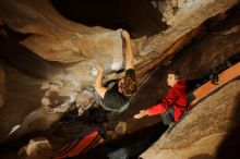 Bouldering in Hueco Tanks on 01/04/2020 with Blue Lizard Climbing and Yoga

Filename: SRM_20200104_1102030.jpg
Aperture: f/6.3
Shutter Speed: 1/250
Body: Canon EOS-1D Mark II
Lens: Canon EF 16-35mm f/2.8 L