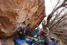 Bouldering in Hueco Tanks on 01/04/2020 with Blue Lizard Climbing and Yoga

Filename: SRM_20200104_1243510.jpg
Aperture: f/4.5
Shutter Speed: 1/250
Body: Canon EOS-1D Mark II
Lens: Canon EF 16-35mm f/2.8 L