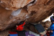 Bouldering in Hueco Tanks on 01/04/2020 with Blue Lizard Climbing and Yoga

Filename: SRM_20200104_1245580.jpg
Aperture: f/5.0
Shutter Speed: 1/250
Body: Canon EOS-1D Mark II
Lens: Canon EF 16-35mm f/2.8 L