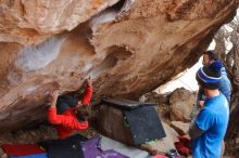 Bouldering in Hueco Tanks on 01/04/2020 with Blue Lizard Climbing and Yoga

Filename: SRM_20200104_1246090.jpg
Aperture: f/4.0
Shutter Speed: 1/250
Body: Canon EOS-1D Mark II
Lens: Canon EF 16-35mm f/2.8 L