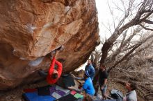 Bouldering in Hueco Tanks on 01/04/2020 with Blue Lizard Climbing and Yoga

Filename: SRM_20200104_1246431.jpg
Aperture: f/5.6
Shutter Speed: 1/250
Body: Canon EOS-1D Mark II
Lens: Canon EF 16-35mm f/2.8 L