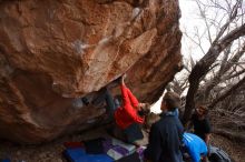 Bouldering in Hueco Tanks on 01/04/2020 with Blue Lizard Climbing and Yoga

Filename: SRM_20200104_1246490.jpg
Aperture: f/6.3
Shutter Speed: 1/250
Body: Canon EOS-1D Mark II
Lens: Canon EF 16-35mm f/2.8 L