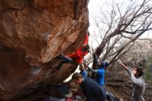 Bouldering in Hueco Tanks on 01/04/2020 with Blue Lizard Climbing and Yoga

Filename: SRM_20200104_1247010.jpg
Aperture: f/6.3
Shutter Speed: 1/250
Body: Canon EOS-1D Mark II
Lens: Canon EF 16-35mm f/2.8 L