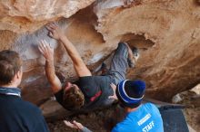 Bouldering in Hueco Tanks on 01/04/2020 with Blue Lizard Climbing and Yoga

Filename: SRM_20200104_1249190.jpg
Aperture: f/4.0
Shutter Speed: 1/250
Body: Canon EOS-1D Mark II
Lens: Canon EF 50mm f/1.8 II