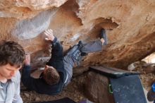 Bouldering in Hueco Tanks on 01/04/2020 with Blue Lizard Climbing and Yoga

Filename: SRM_20200104_1250110.jpg
Aperture: f/3.5
Shutter Speed: 1/250
Body: Canon EOS-1D Mark II
Lens: Canon EF 50mm f/1.8 II