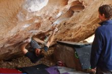 Bouldering in Hueco Tanks on 01/04/2020 with Blue Lizard Climbing and Yoga

Filename: SRM_20200104_1300090.jpg
Aperture: f/2.2
Shutter Speed: 1/250
Body: Canon EOS-1D Mark II
Lens: Canon EF 50mm f/1.8 II