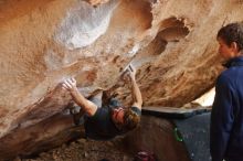 Bouldering in Hueco Tanks on 01/04/2020 with Blue Lizard Climbing and Yoga

Filename: SRM_20200104_1300200.jpg
Aperture: f/2.5
Shutter Speed: 1/250
Body: Canon EOS-1D Mark II
Lens: Canon EF 50mm f/1.8 II