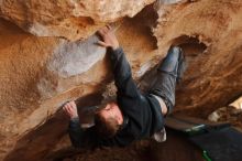 Bouldering in Hueco Tanks on 01/04/2020 with Blue Lizard Climbing and Yoga

Filename: SRM_20200104_1304420.jpg
Aperture: f/3.5
Shutter Speed: 1/250
Body: Canon EOS-1D Mark II
Lens: Canon EF 50mm f/1.8 II