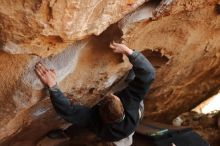 Bouldering in Hueco Tanks on 01/04/2020 with Blue Lizard Climbing and Yoga

Filename: SRM_20200104_1304490.jpg
Aperture: f/3.5
Shutter Speed: 1/250
Body: Canon EOS-1D Mark II
Lens: Canon EF 50mm f/1.8 II