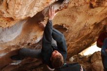 Bouldering in Hueco Tanks on 01/04/2020 with Blue Lizard Climbing and Yoga

Filename: SRM_20200104_1304521.jpg
Aperture: f/3.5
Shutter Speed: 1/250
Body: Canon EOS-1D Mark II
Lens: Canon EF 50mm f/1.8 II