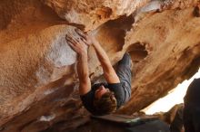 Bouldering in Hueco Tanks on 01/04/2020 with Blue Lizard Climbing and Yoga

Filename: SRM_20200104_1308191.jpg
Aperture: f/3.5
Shutter Speed: 1/250
Body: Canon EOS-1D Mark II
Lens: Canon EF 50mm f/1.8 II