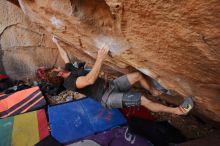 Bouldering in Hueco Tanks on 01/04/2020 with Blue Lizard Climbing and Yoga

Filename: SRM_20200104_1320370.jpg
Aperture: f/4.5
Shutter Speed: 1/200
Body: Canon EOS-1D Mark II
Lens: Canon EF 16-35mm f/2.8 L