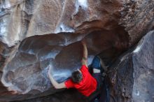 Bouldering in Hueco Tanks on 01/04/2020 with Blue Lizard Climbing and Yoga

Filename: SRM_20200104_1417370.jpg
Aperture: f/2.5
Shutter Speed: 1/250
Body: Canon EOS-1D Mark II
Lens: Canon EF 50mm f/1.8 II