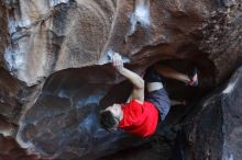 Bouldering in Hueco Tanks on 01/04/2020 with Blue Lizard Climbing and Yoga

Filename: SRM_20200104_1417530.jpg
Aperture: f/3.2
Shutter Speed: 1/250
Body: Canon EOS-1D Mark II
Lens: Canon EF 50mm f/1.8 II