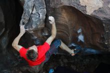 Bouldering in Hueco Tanks on 01/04/2020 with Blue Lizard Climbing and Yoga

Filename: SRM_20200104_1422280.jpg
Aperture: f/4.5
Shutter Speed: 1/250
Body: Canon EOS-1D Mark II
Lens: Canon EF 50mm f/1.8 II