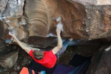 Bouldering in Hueco Tanks on 01/04/2020 with Blue Lizard Climbing and Yoga

Filename: SRM_20200104_1458050.jpg
Aperture: f/2.8
Shutter Speed: 1/250
Body: Canon EOS-1D Mark II
Lens: Canon EF 50mm f/1.8 II