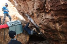 Bouldering in Hueco Tanks on 01/04/2020 with Blue Lizard Climbing and Yoga

Filename: SRM_20200104_1556120.jpg
Aperture: f/3.5
Shutter Speed: 1/250
Body: Canon EOS-1D Mark II
Lens: Canon EF 16-35mm f/2.8 L