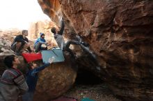 Bouldering in Hueco Tanks on 01/04/2020 with Blue Lizard Climbing and Yoga

Filename: SRM_20200104_1604000.jpg
Aperture: f/4.5
Shutter Speed: 1/250
Body: Canon EOS-1D Mark II
Lens: Canon EF 16-35mm f/2.8 L