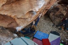 Bouldering in Hueco Tanks on 01/04/2020 with Blue Lizard Climbing and Yoga

Filename: SRM_20200104_1604510.jpg
Aperture: f/4.0
Shutter Speed: 1/250
Body: Canon EOS-1D Mark II
Lens: Canon EF 16-35mm f/2.8 L