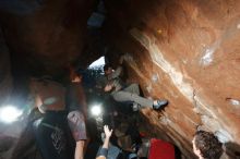 Bouldering in Hueco Tanks on 01/04/2020 with Blue Lizard Climbing and Yoga

Filename: SRM_20200104_1701070.jpg
Aperture: f/5.6
Shutter Speed: 1/250
Body: Canon EOS-1D Mark II
Lens: Canon EF 16-35mm f/2.8 L