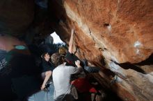 Bouldering in Hueco Tanks on 01/04/2020 with Blue Lizard Climbing and Yoga

Filename: SRM_20200104_1704550.jpg
Aperture: f/5.6
Shutter Speed: 1/250
Body: Canon EOS-1D Mark II
Lens: Canon EF 16-35mm f/2.8 L