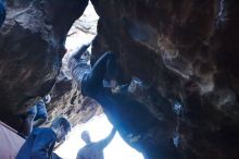 Bouldering in Hueco Tanks on 01/04/2020 with Blue Lizard Climbing and Yoga

Filename: SRM_20200104_1708050.jpg
Aperture: f/2.8
Shutter Speed: 1/250
Body: Canon EOS-1D Mark II
Lens: Canon EF 16-35mm f/2.8 L