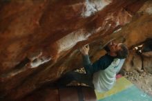 Bouldering in Hueco Tanks on 01/04/2020 with Blue Lizard Climbing and Yoga

Filename: SRM_20200104_1722550.jpg
Aperture: f/2.2
Shutter Speed: 1/200
Body: Canon EOS-1D Mark II
Lens: Canon EF 50mm f/1.8 II