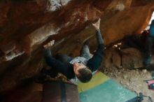 Bouldering in Hueco Tanks on 01/04/2020 with Blue Lizard Climbing and Yoga

Filename: SRM_20200104_1727520.jpg
Aperture: f/2.8
Shutter Speed: 1/200
Body: Canon EOS-1D Mark II
Lens: Canon EF 50mm f/1.8 II