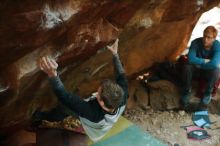 Bouldering in Hueco Tanks on 01/04/2020 with Blue Lizard Climbing and Yoga

Filename: SRM_20200104_1727521.jpg
Aperture: f/2.5
Shutter Speed: 1/200
Body: Canon EOS-1D Mark II
Lens: Canon EF 50mm f/1.8 II