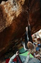 Bouldering in Hueco Tanks on 01/04/2020 with Blue Lizard Climbing and Yoga

Filename: SRM_20200104_1728280.jpg
Aperture: f/3.5
Shutter Speed: 1/200
Body: Canon EOS-1D Mark II
Lens: Canon EF 16-35mm f/2.8 L