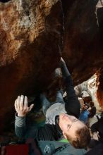 Bouldering in Hueco Tanks on 01/04/2020 with Blue Lizard Climbing and Yoga

Filename: SRM_20200104_1728321.jpg
Aperture: f/4.5
Shutter Speed: 1/200
Body: Canon EOS-1D Mark II
Lens: Canon EF 16-35mm f/2.8 L