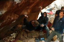 Bouldering in Hueco Tanks on 01/04/2020 with Blue Lizard Climbing and Yoga

Filename: SRM_20200104_1752550.jpg
Aperture: f/2.5
Shutter Speed: 1/200
Body: Canon EOS-1D Mark II
Lens: Canon EF 50mm f/1.8 II