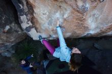 Bouldering in Hueco Tanks on 01/08/2020 with Blue Lizard Climbing and Yoga

Filename: SRM_20200108_1043550.jpg
Aperture: f/6.3
Shutter Speed: 1/250
Body: Canon EOS-1D Mark II
Lens: Canon EF 16-35mm f/2.8 L