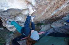 Bouldering in Hueco Tanks on 01/08/2020 with Blue Lizard Climbing and Yoga

Filename: SRM_20200108_1046250.jpg
Aperture: f/3.5
Shutter Speed: 1/250
Body: Canon EOS-1D Mark II
Lens: Canon EF 16-35mm f/2.8 L