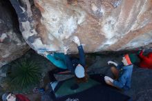 Bouldering in Hueco Tanks on 01/08/2020 with Blue Lizard Climbing and Yoga

Filename: SRM_20200108_1046360.jpg
Aperture: f/5.0
Shutter Speed: 1/250
Body: Canon EOS-1D Mark II
Lens: Canon EF 16-35mm f/2.8 L